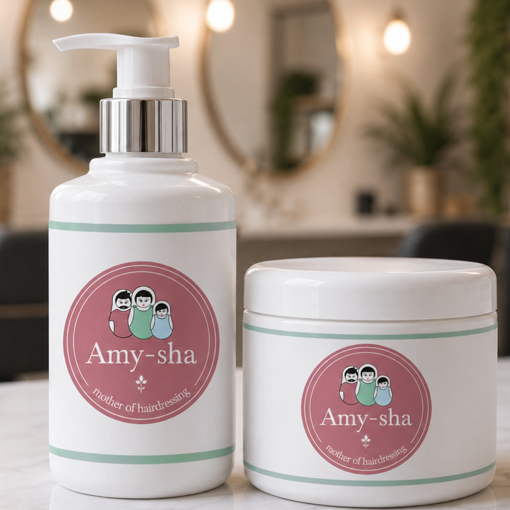 Amy Sha — branded product bottles