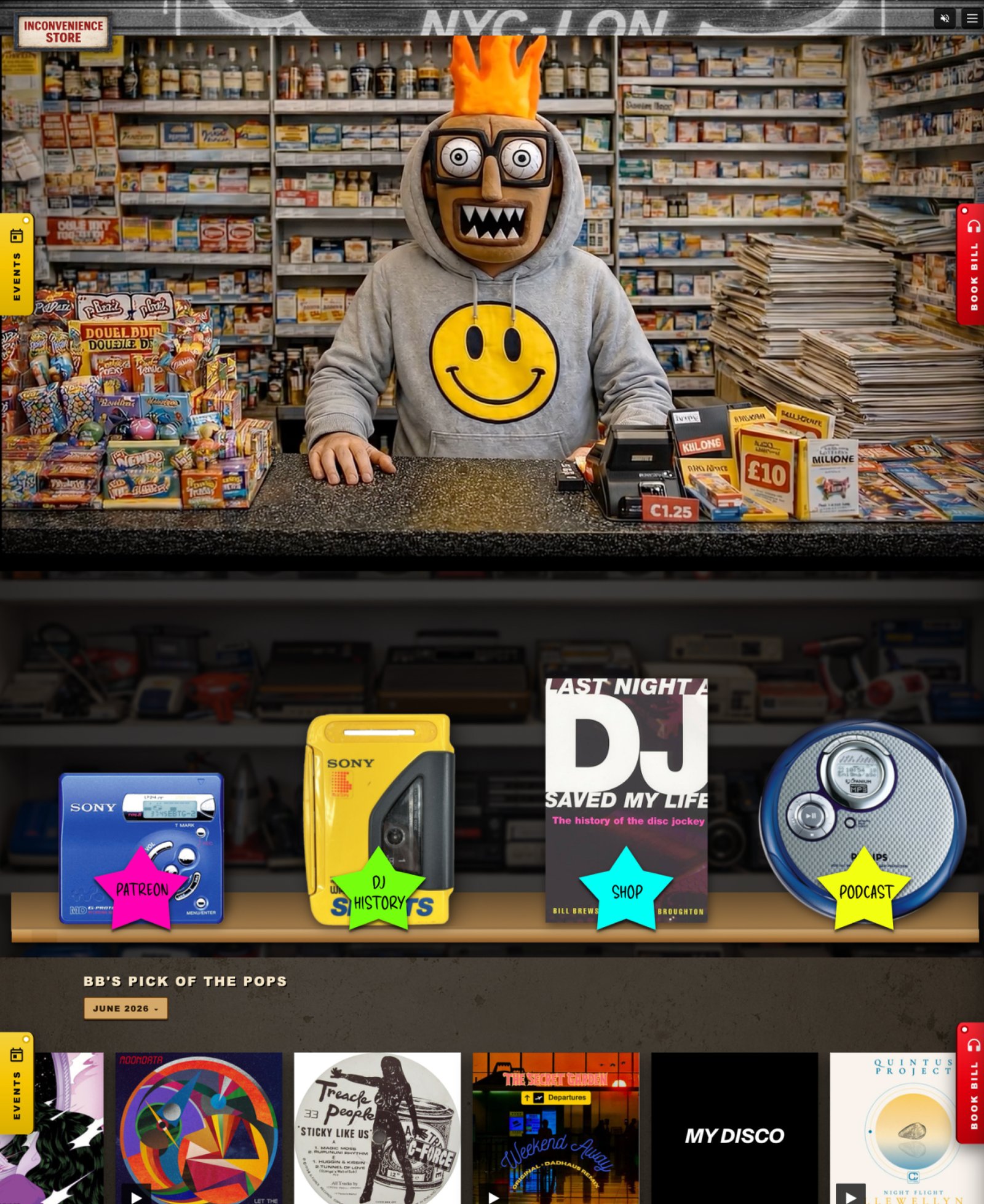 The Inconvenience Store — homepage