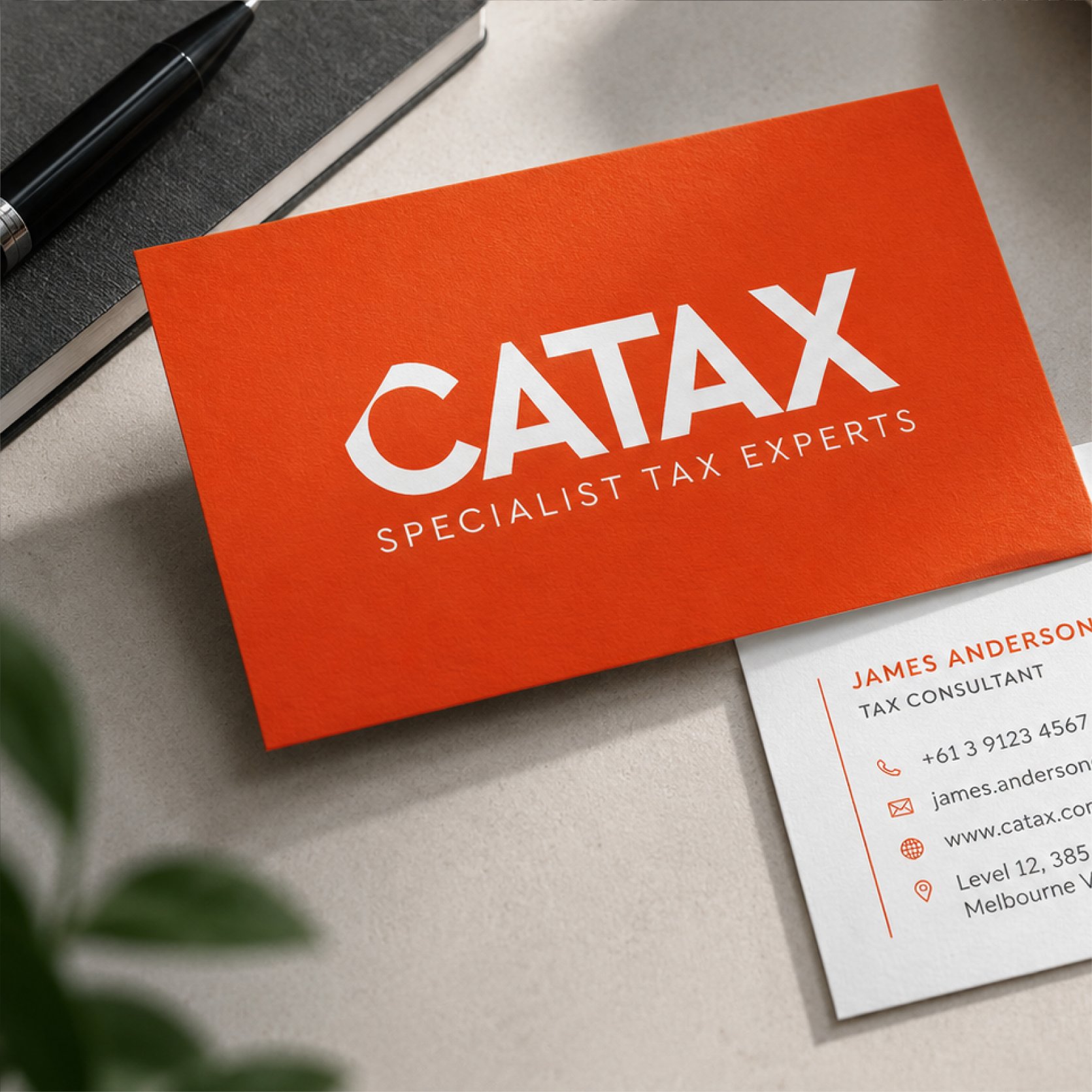 CATAX business card