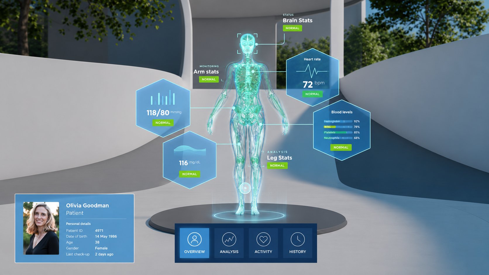 Hidden — medical data visualisation AR experience