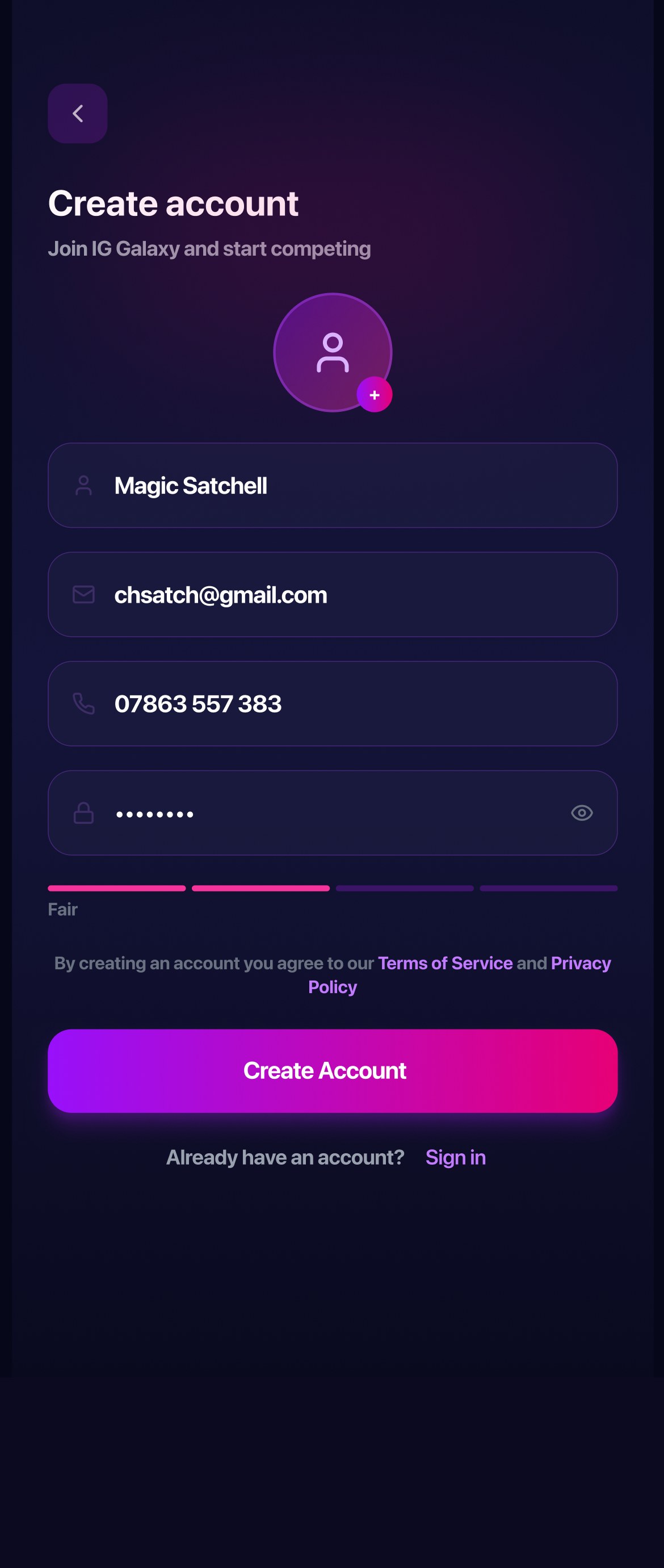 IG Galaxy — Squads & Players