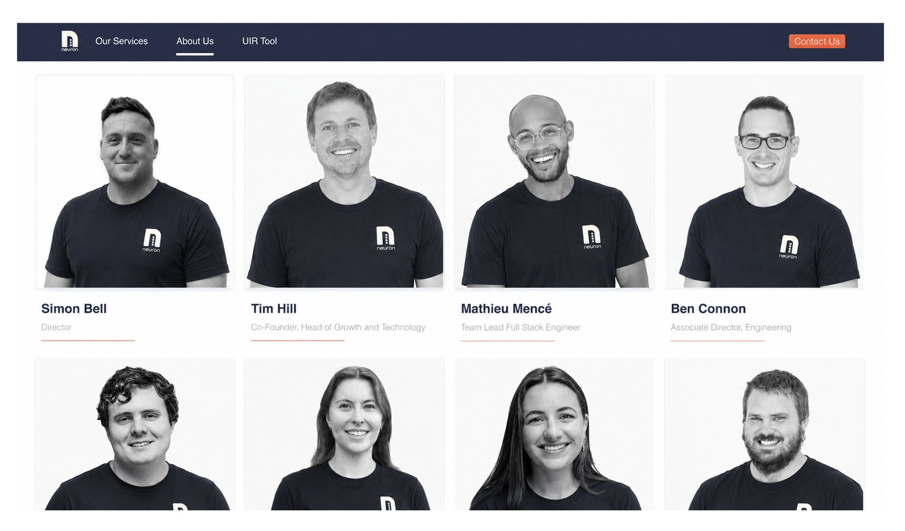 Neuron About Us team page