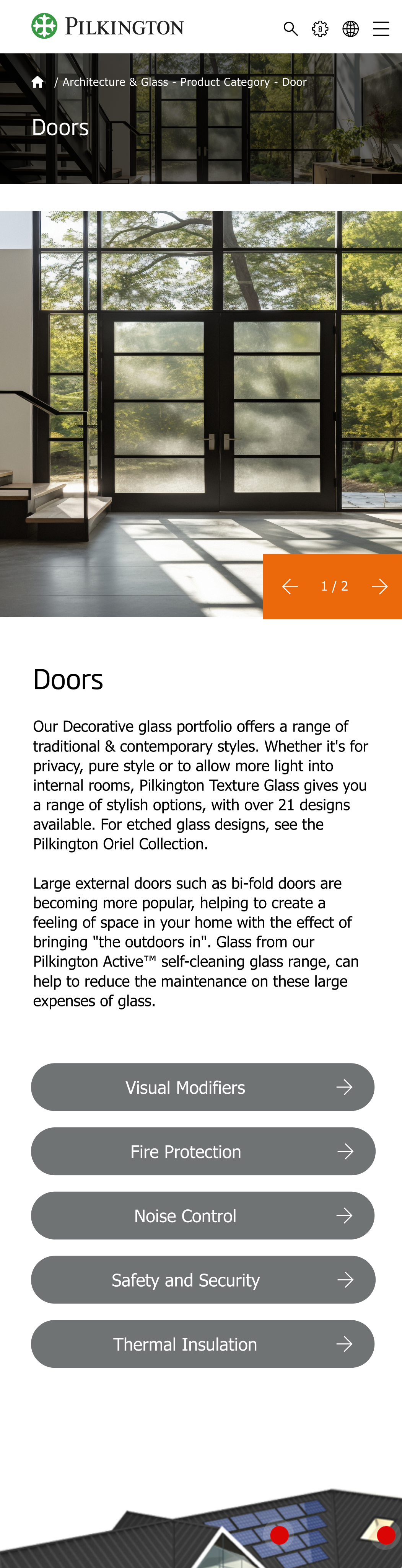 Pilkington — mobile doors