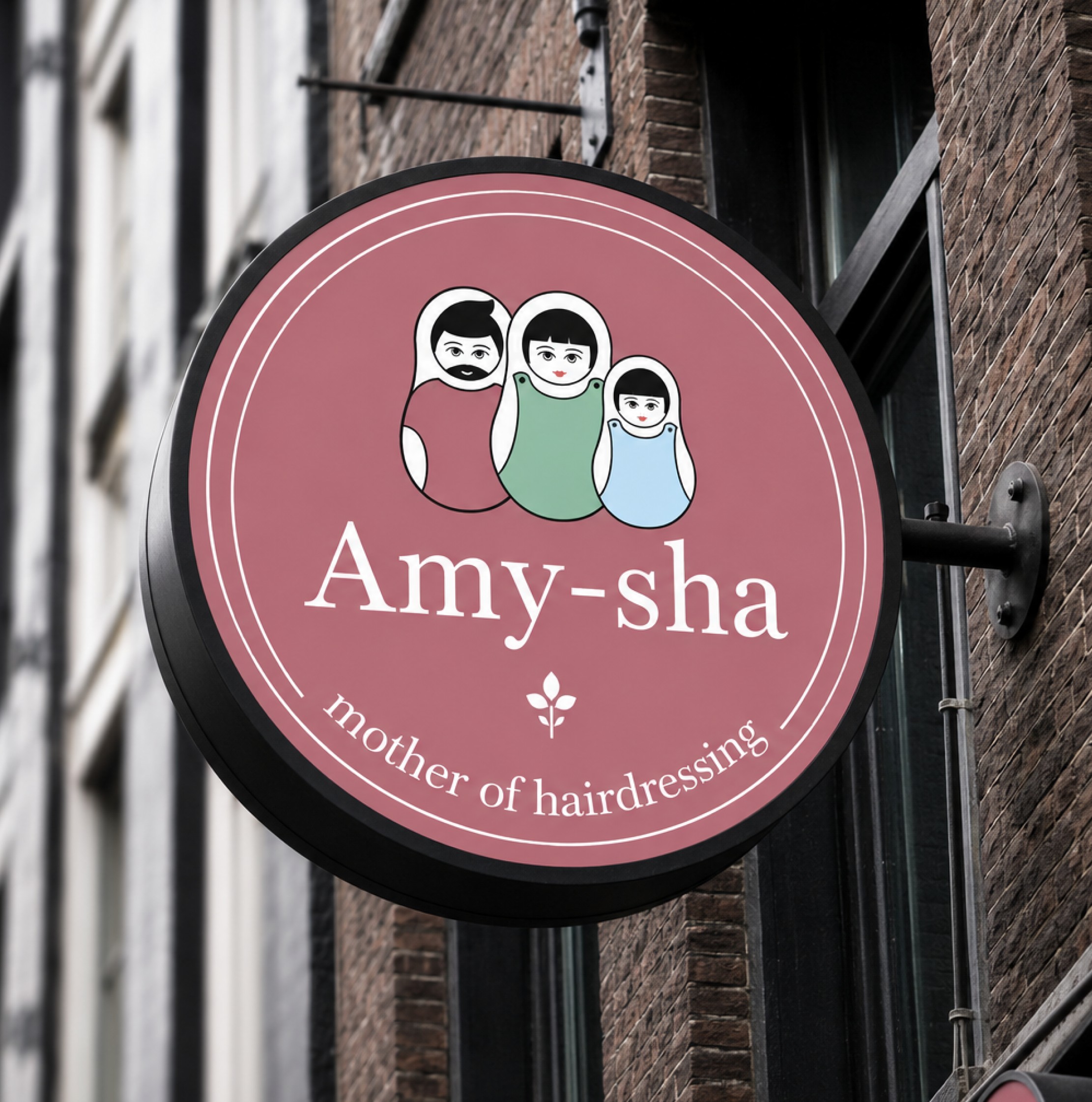 Amy-sha hanging shop sign