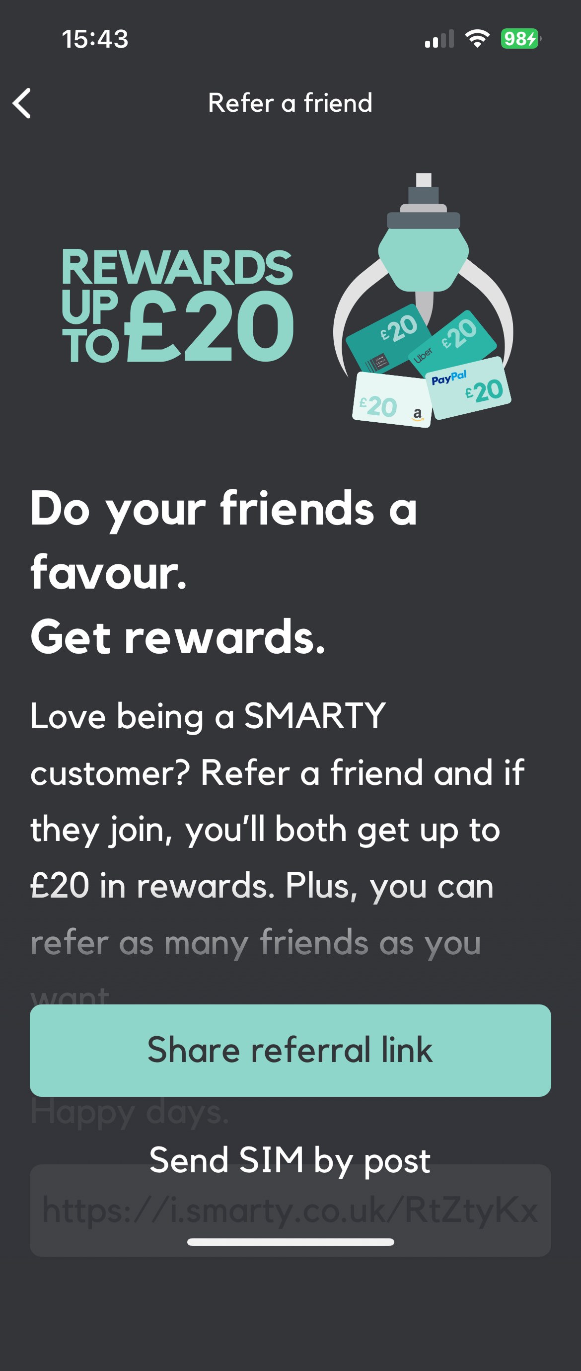 SMARTY — Refer a friend